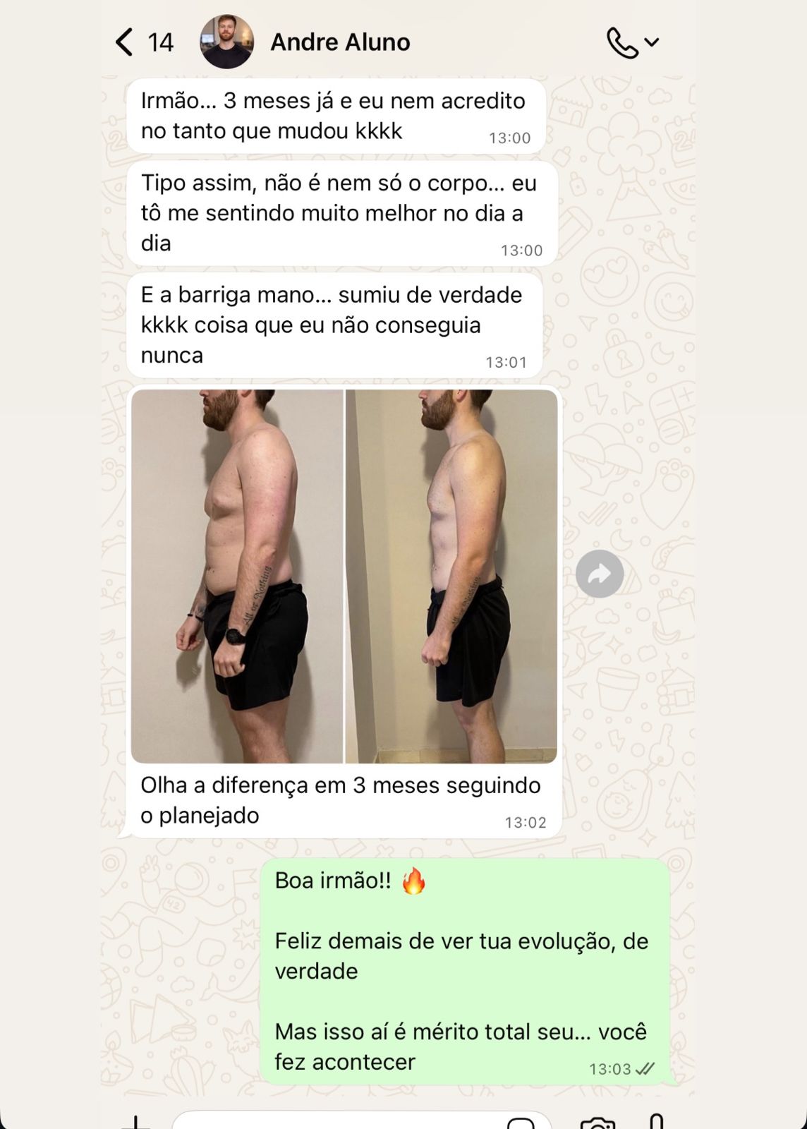 Depoimento de aluno 1